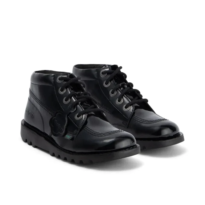 Kick Hi pour femme adulte en cuir et simili cuir verni noir Kick Hi pour femme adulte en cuir et simili cuir verni noir