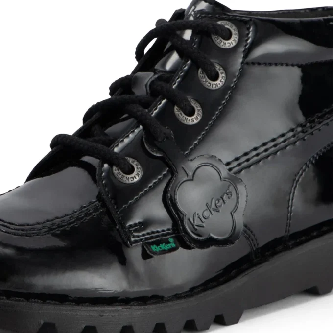 Kick Hi pour femme adulte en cuir et simili cuir verni noir Kick Hi pour femme adulte en cuir et simili cuir verni noir
