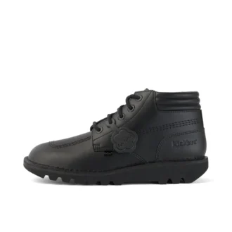 Kick Hi pour homme en cuir rembourré noir