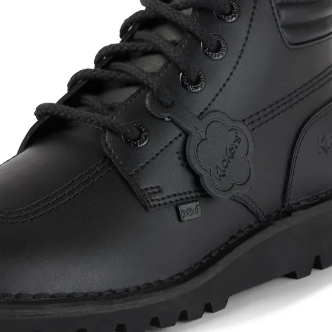 Kick Hi pour homme en cuir rembourré noir Kick Hi pour homme en cuir rembourré noir