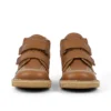 Kick Hi Roll en cuir beige unisexe pour tout-petits