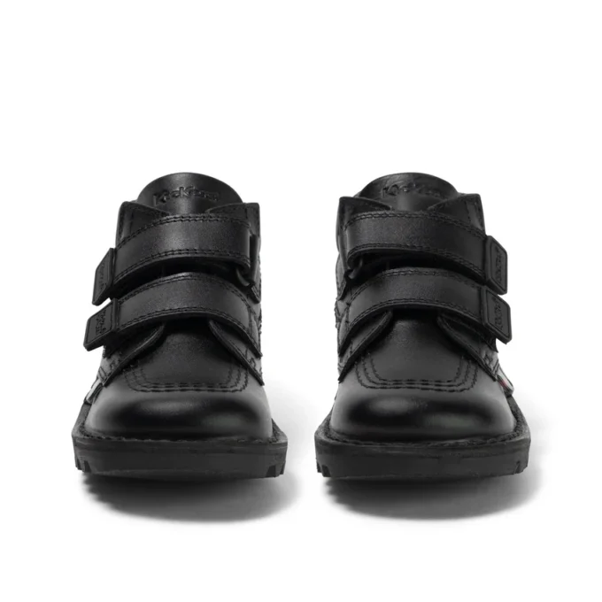 Kick Hi Roll en cuir noir pour garçons en bas âge