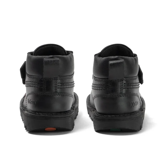 Kick Hi Roll en cuir noir pour garçons en bas âge