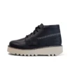Kick Hi Stack en cuir alternatif noir, unisexe adulte Kick Hi Stack en cuir alternatif noir, unisexe adulte