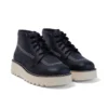 Kick Hi Stack en cuir alternatif noir, unisexe adulte Kick Hi Stack en cuir alternatif noir, unisexe adulte