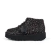 Kick Hi Stack en cuir tacheté noir, unisexe adulte Kick Hi Stack en cuir tacheté noir, unisexe adulte