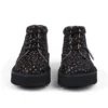 Kick Hi Stack en cuir tacheté noir, unisexe adulte Kick Hi Stack en cuir tacheté noir, unisexe adulte