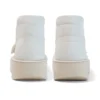 Kick Hi Stack en simili cuir blanc, unisexe adulte