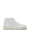 Kick Hi Stack en simili cuir blanc, unisexe adulte