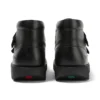 Kick Hi Vel en cuir noir, unisexe pour jeunes