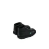 Kick Hi Zip en simili cuir noir pour bébé unisexe