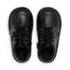 Kick Hi Zip en simili cuir noir pour bébé unisexe