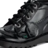 Kick Hi Zip en simili cuir verni noir pour filles Kick Hi Zip en simili cuir verni noir pour filles