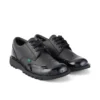 Kick Lo Brogue en cuir noir pour femmes Kick Lo Brogue en cuir noir pour femmes