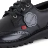 Kick Lo Brogue en cuir noir pour femmes Kick Lo Brogue en cuir noir pour femmes