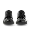 Kick Lo Brogue en cuir verni noir pour filles