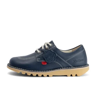 Kick Lo en cuir bleu marine, unisexe adulte