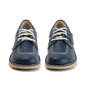 Kick Lo en cuir bleu marine, unisexe adulte