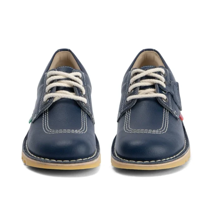 Kick Lo en cuir bleu marine, unisexe adulte Kick Lo en cuir bleu marine, unisexe adulte
