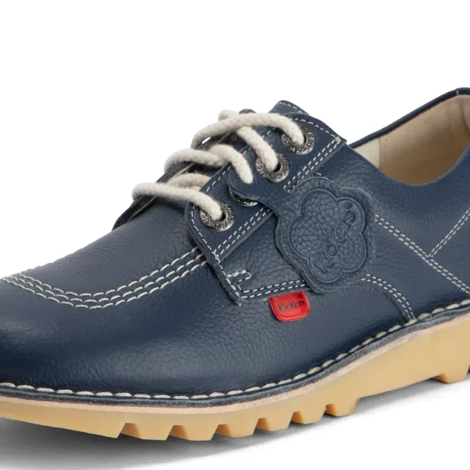 Kick Lo en cuir bleu marine, unisexe adulte Kick Lo en cuir bleu marine, unisexe adulte