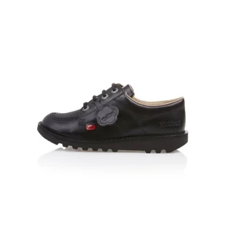 Kick Lo en cuir noir unisexe pour jeunes
