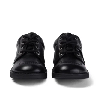 Kick Lo en cuir noir unisexe pour jeunes