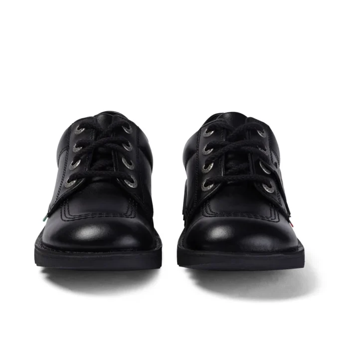 Kick Lo en cuir noir unisexe pour jeunes
