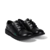 Kick Lo en cuir noir unisexe pour jeunes