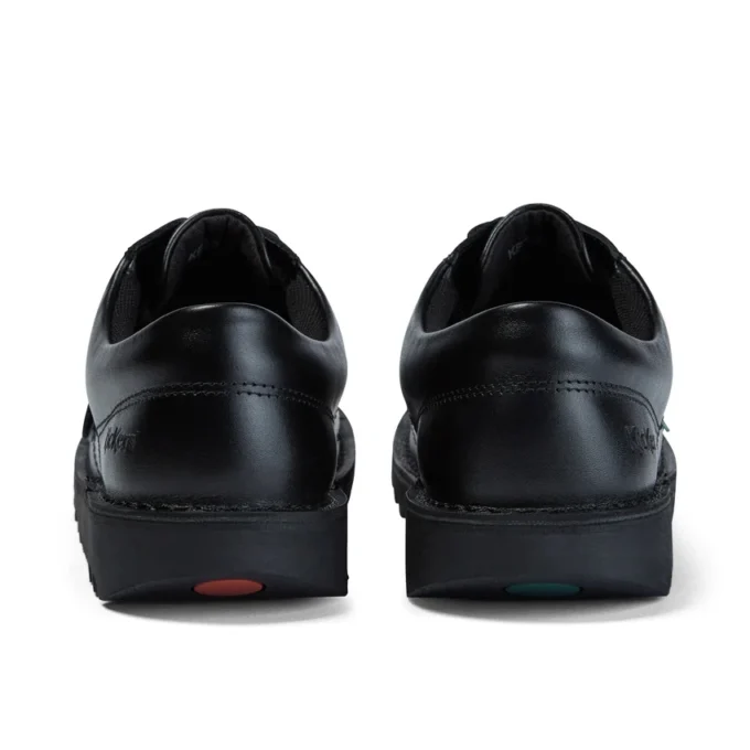 Kick Lo en cuir noir unisexe pour jeunes