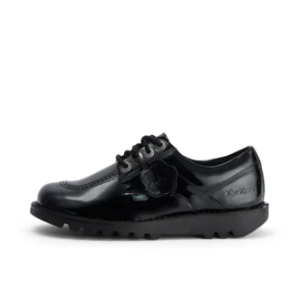 Kick Lo en cuir pour femme adulte, version alternative en cuir verni noir