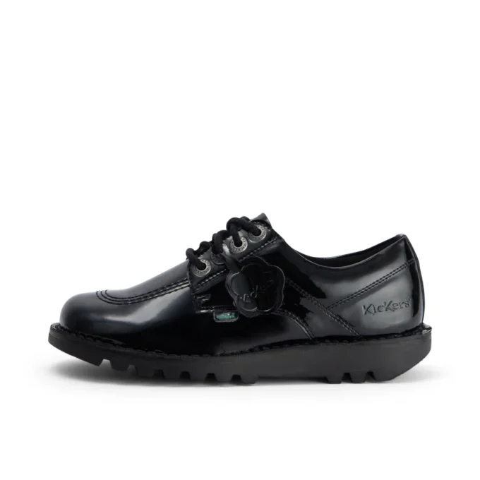 Kick Lo en cuir pour femme adulte, version alternative en cuir verni noir Kick Lo en cuir pour femme adulte, version alternative en cuir verni noir