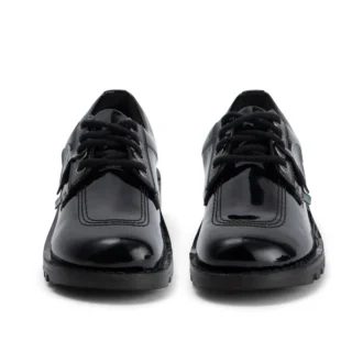Kick Lo en cuir pour femme adulte, version alternative en cuir verni noir
