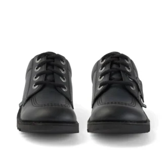 Kick Lo en cuir pour jeunes, unisexe, noir