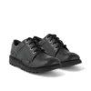 Kick Lo en cuir pour jeunes, unisexe, noir