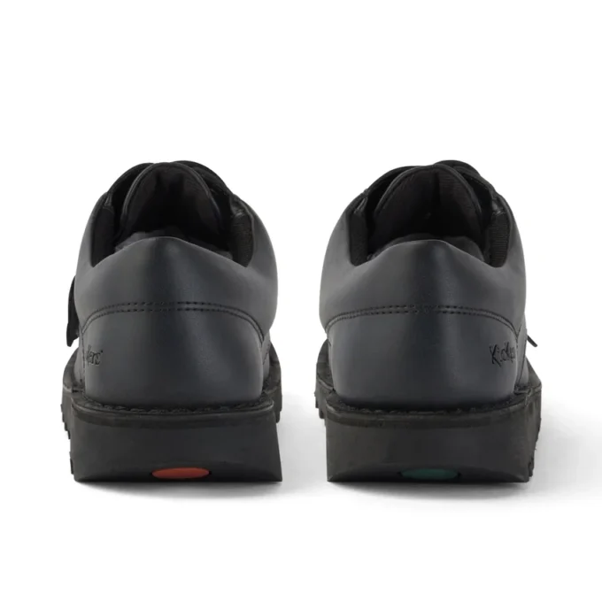 Kick Lo en cuir pour jeunes, unisexe, noir