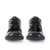 Kick Lo en cuir verni noir, unisexe pour jeunes