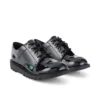 Kick Lo en cuir verni noir, unisexe pour jeunes