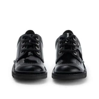 Kick Lo pour filles, en simili cuir verni noir