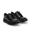 Kick Lo pour filles, en simili cuir verni noir