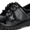 Kick Lo pour filles, en simili cuir verni noir