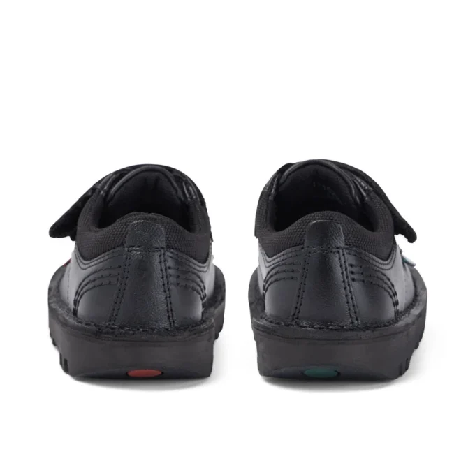 Kick Lo Scuff en cuir noir pour garçons en bas âge