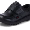 Kick Lo Scuff en cuir noir pour garçons junior