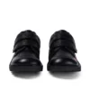 Kick Lo Twin Vel en cuir noir, unisexe junior