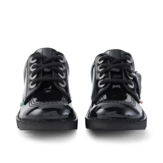Kick Lo unisexe junior en cuir verni noir