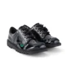Kick Lo unisexe junior en cuir verni noir