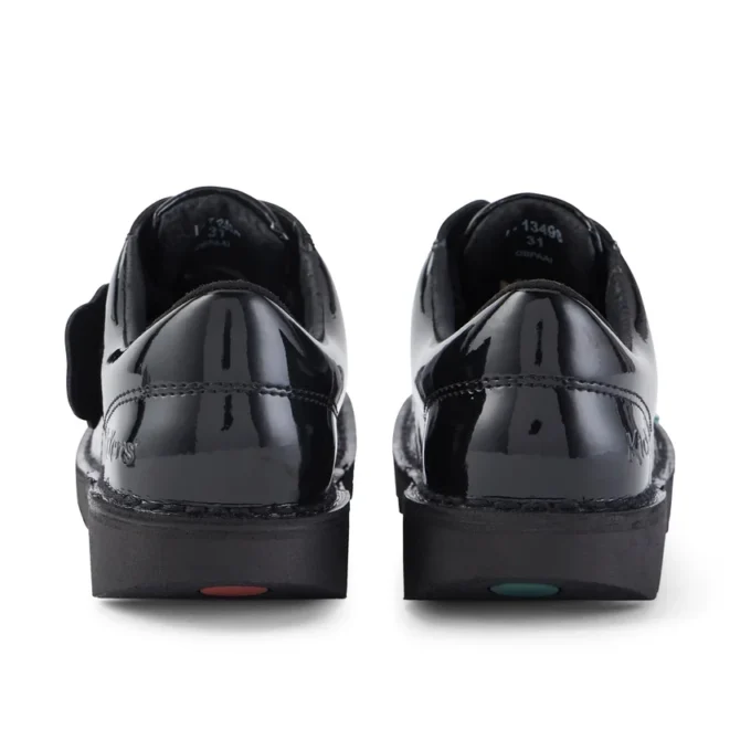 Kick Lo unisexe junior en cuir verni noir
