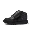 Kick Mid Scuff en cuir noir pour garçons en bas âge