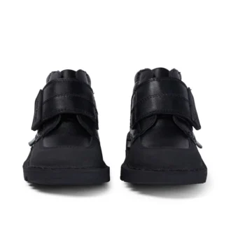 Kick Mid Scuff en cuir noir pour garçons en bas âge