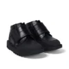 Kick Mid Scuff en cuir noir pour garçons en bas âge