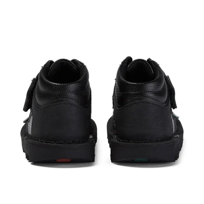 Kick Mid Scuff en cuir noir pour garçons en bas âge